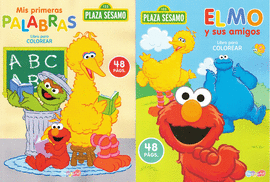 PLAZA SÉSAMO LIBRO PARA COLOREAR (2 MODELOS)