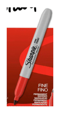 MARCADOR PERMANENTE ROJO