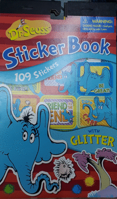 STICKER BOOK WITH GLITTER