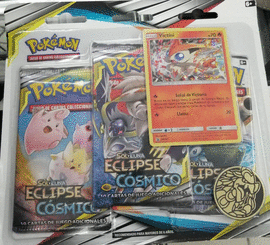 POKEMON 3 PACK SOL Y LUNA ECLIPSE COSMICO JUEGO DE CARTAS COLECCIONABLES