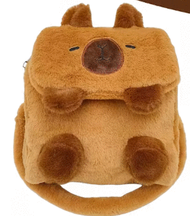 MOCHILA CAPIBARA DE FELPA