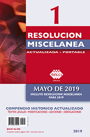 REVISTA RESOLUCION MISCELANEA PORTABLE ACTUALIZADA 01 MAYO 2019