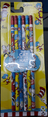 PENCILS THE CAT IN THE HAT PACK 6