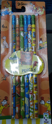 PENCILS GREEN EGGS AND HAM PACK 6