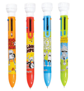 DIARY OF A WIMPY KID 6 COLOR PEN WITH STAMPER   PLUMA