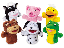 BIG MOUTH ANIMAL PUPPETS - COMPLETE SET
