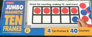 LAKESHORE JUMBO MAGNETIC TEN FRAMES OF 4 LC471