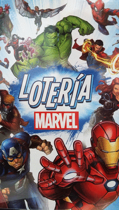 LOTERIA MARVEL UNIVERSE CAJA CARTON