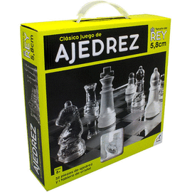 A-590 AJEDREZ Y DAMAS INGLESAS CON TABLERO DE CRISTAL A-590