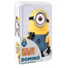 DOMINO MI VILLANO FAVORITO CAJA METALICA 28 FICHAS IMPRESAS