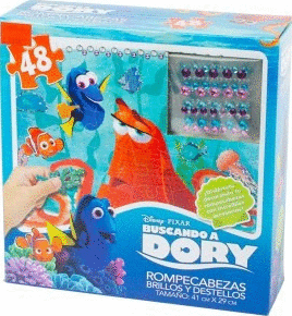 ROMPECABEZAS BUSCANDO A DORY  BRILLOS Y DESTELLOS 48 PIXAR