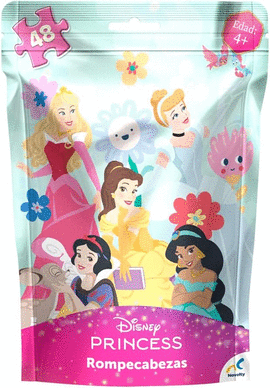 JCA-1558 ROMPECABEZAS BOLSA FOIL PRINCESAS 48 PZA.