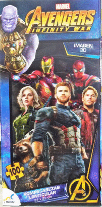 ROMPECABEZAS LENTICULAR TORRE AVENGERS INFINITY MAR