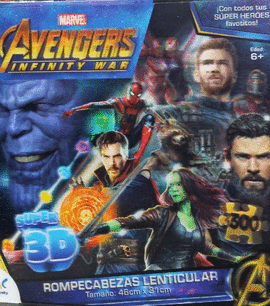 ROMPECABEZAS LENTICULAR SUPER 3D INFINITY WAR 300