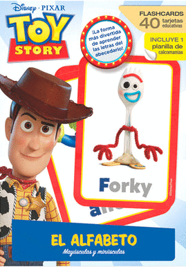 FLASHCARDS ALFABETO TOY STORY, FORKY, PIXAR, DISNEY