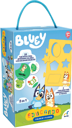 JCA-3959 JUEGO DE MESA PREESCOLAR EDUCANDO: COLORES Y FIGURAS BLUEY