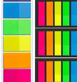 NOTAS ADHESIVAS TRANSPARENTES RECTANGULAR TIRAS