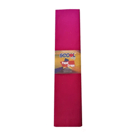 PAPEL CREPE SCOOL COLOR BORGOÑA C/P