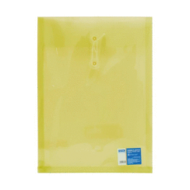 SOBRE PLÁSTICO AMARILLO C/HILO T/CARTA VERTICAL