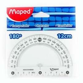 TRANSPORTADOR PLÁSTICO 180 GRADOS TECHNIC