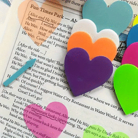 NOTAS ADHESIVAS DE CORAZON