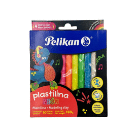 PLASTILINA BARRITAS SURTIDO NEÓN C/10 PIEZAS
