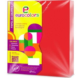 HOJA TAMAÑO CARTA ROJO