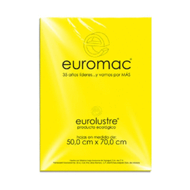 PAPEL LUSTRE AMARILLO CANARIO 50 X 70 CM