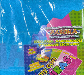 FOAMY EVA TOALLA T/CARTA AZUL CIELO C/U