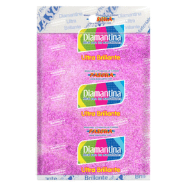 DIAMANTINA FINA ROSA PASTEL 50 GRAMOS