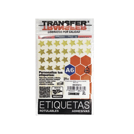 ESTRELLITA ADHESIVA CHICA ORO BOLSA CON 189 PIEZAS