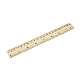 REGLA MADERA 20 CM