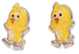 BROQUEL DE PLATA POLLITO AMARILLO (0-6 MESES)