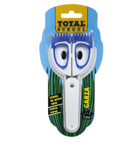 TIJERA ESCOLAR 5 PULG GARZA BLÍSTER ACERO INOXIDABLE