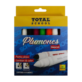 PLUMÓN PUNTA GRUESA MÁGICO 8 PIEZAS
