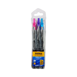 BOLÍGRAFO PUNTO MEDIO SURTIDO FASHION BLÍSTER 3 PIEZAS ULTRA BALL