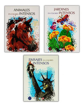 ANIMALES, PAISAJES, JARDINES EN COLORES INTENSOS C/U.