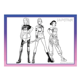 PÓSTER MÁGICO LAS GUERRERAS K-POP 50X70
