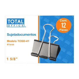 SUJETADOCUMENTOS 1 5/8 41 MM C/U