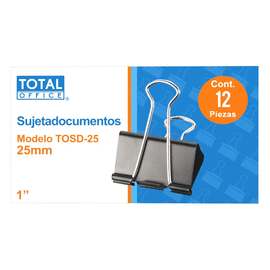 SUJETADOCUMENTOS 1 25 MM C/U