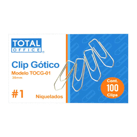 CLIP #1 GOTICO C/100 PIEZAS