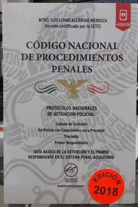 CODIGO NACIONAL DE PROCEDIMIENTOS PENALES 2018 BOLSILLO