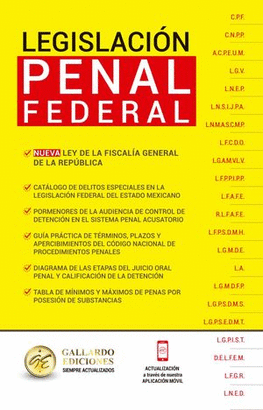 LEGISLACIÓN PENAL FEDERAL 2022