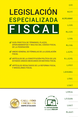 LEGISLACION ESPECIALIZADA FISCAL 2024