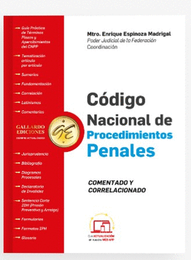 CÓDIGO NACIONAL DE PROCEDIMIENTOS PENALES, COMENTADO, CORRELACIONADO 2024