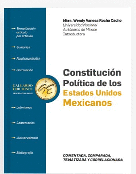 CONSTITUCIÓN POLÍTICA DE LOS ESTADOS UNIDOS MEXICANOS COMENTADA 2024