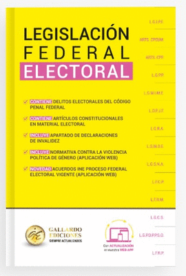LEGISLACIÓN FEDERAL ELECTORAL ESPECIALIZADA 2026