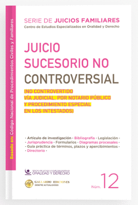 JUICIO SUCESORIO NO CONTROVERSIAL N.12. 2026