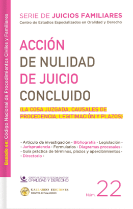 ACCIÓN DE NULIDAD DE JUICIO CONCLUIDO. NUM.22