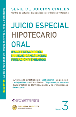 JUICIO ESPECIAL HIPOTECARIO ORAL N.3. 2026